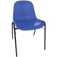Chaise Coque M2 Bleu piètement Noir
