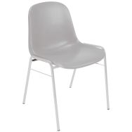 Chaise Coque M2 Gris clair piètement Aluminum