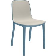 Chaise FREYA polypropylène ass/dos tissu Byte Infiniti