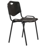 Chaise Fancy - Polypropylène Noir - Stucture noire