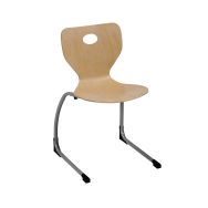 Chaise Fidji appui sur table T6 coque bois hêtre naturel