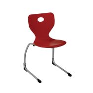 Chaise Fidji appui sur table T6 coque bois rouge