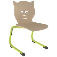Chaise Gipsy II AST coque Chat bois naturel ou teinté - Mobidecor