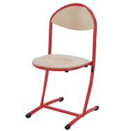 Chaise Helia AST T6 rouge  Ral 3000