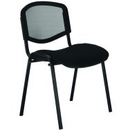 Chaise ISO Mesh Dos résille noire assise Noir