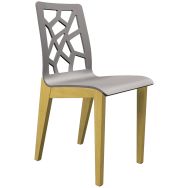 Chaise Iriss coque bois - 4 pieds hêtre naturel