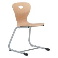 Chaise Mahia2 appui sur table coque bois - Manutan Expert