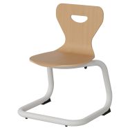 Chaise Malibu AST coque hêtre piètement alu - Manutan Expert