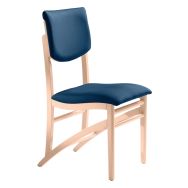 Chaise Mikado assise/dossier ginkgo - structure hêtre Sunset Creation