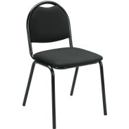 Chaise Molly - Tissu Noir