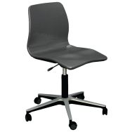 Chaise Opti+Turn basic pied noir assise réglable -Vanerum