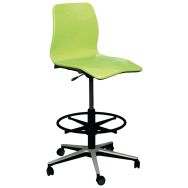 Chaise Opti+Turn high pied noir assise réglable -Vanerum