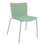 Chaise Popp coque amande - piètement gris