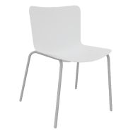 Chaise Popp coque polycarbonate/piètement acier
