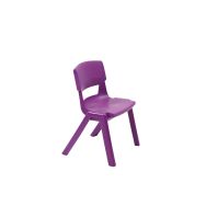 Chaise Postura+ 4 pieds 30 % recyclée T6   - raisin