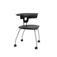 Chaise Ruckus 4 pieds sur roulettes