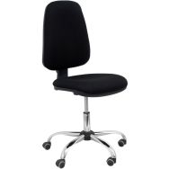 Chaise Socovos base chromé tissu aran - noir
