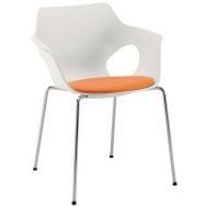 Chaise design arrondie - assise large - Linea Fabbrica