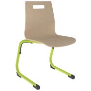 Chaise Sweet II AST - T4 coque Classique bois naturel - vert 1864