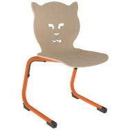 Chaise Sweet II AST coque Chat bois naturel ou teinté - Mobidecor
