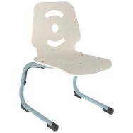 Chaise Sweet II AST coque Smiley bois naturel ou teinté - Mobidecor