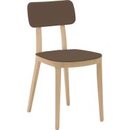 Chaise Venezia hêtre assise et dossier polypropylène Infiniti