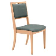 Chaise assise et dossier ginkgo pierre - structure hêtre naturel