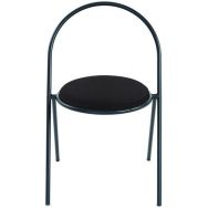Chaise avec galette en simili-cuir Saturne - Paperflow