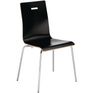 Chaise café VII 4 pieds Noir