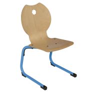 Chaise coque Chloé appui sur table - Mobidecor