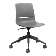 Chaise coque Limelite informatique sur roulettes