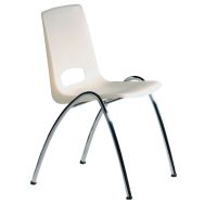 Chaise coque transparente Ass. L:40 cm Ass. H:44 cm