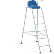 Chaise d'arbitre en acier galvanisé plastification blanche