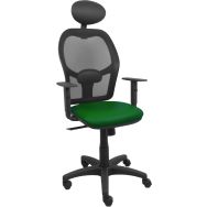 Chaise de bureau Alocen similicuir B10 - vert bouteille