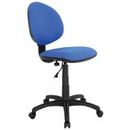 Chaise de bureau Cadix système standard coloris bleu