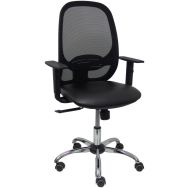 Chaise de bureau Cilanco similicuir roues en nylon