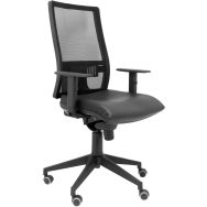 Chaise de bureau Horna en cuir