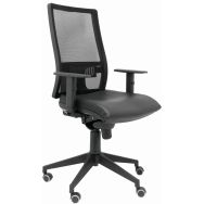 Chaise de bureau Horna en similicuir