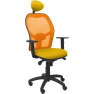 Chaise de bureau Jorquera avec dossier orange - Piqueras y crespo