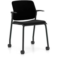 Chaise de conférence Wikido - Avec accoudoirs et roulettes