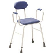 Chaise de douche Confort haute bleue