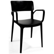 Chaise empilable en plastique Wing avec accoudoirs - Veba