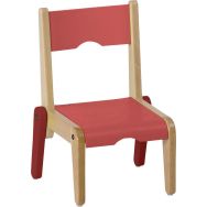 Chaise enfant Lili T0 assise corail /pièt hêtre