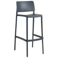 Chaise haute Joy polypropylène - anthracite