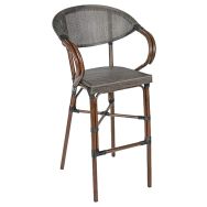 Chaise haute Modene structure alu bois Stamp