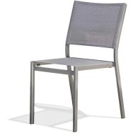 Chaise jardin empilable Stockholm en textilène+ gris anthracite