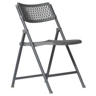 Lot de 4 chaises pliantes Aran - gris bleuté