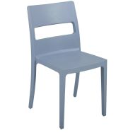 Chaise polypropylène SAI 4 Pieds Bleu ciel