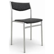 Chaise reconditionnée - Empilable - Grise