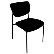 Chaise reconditionnée - Tissu et structure noirs